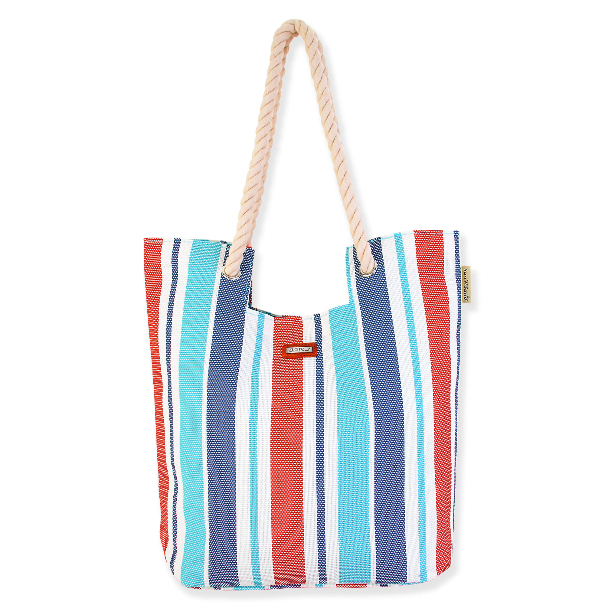 Blue - Beach Casuals Shoulder Tote