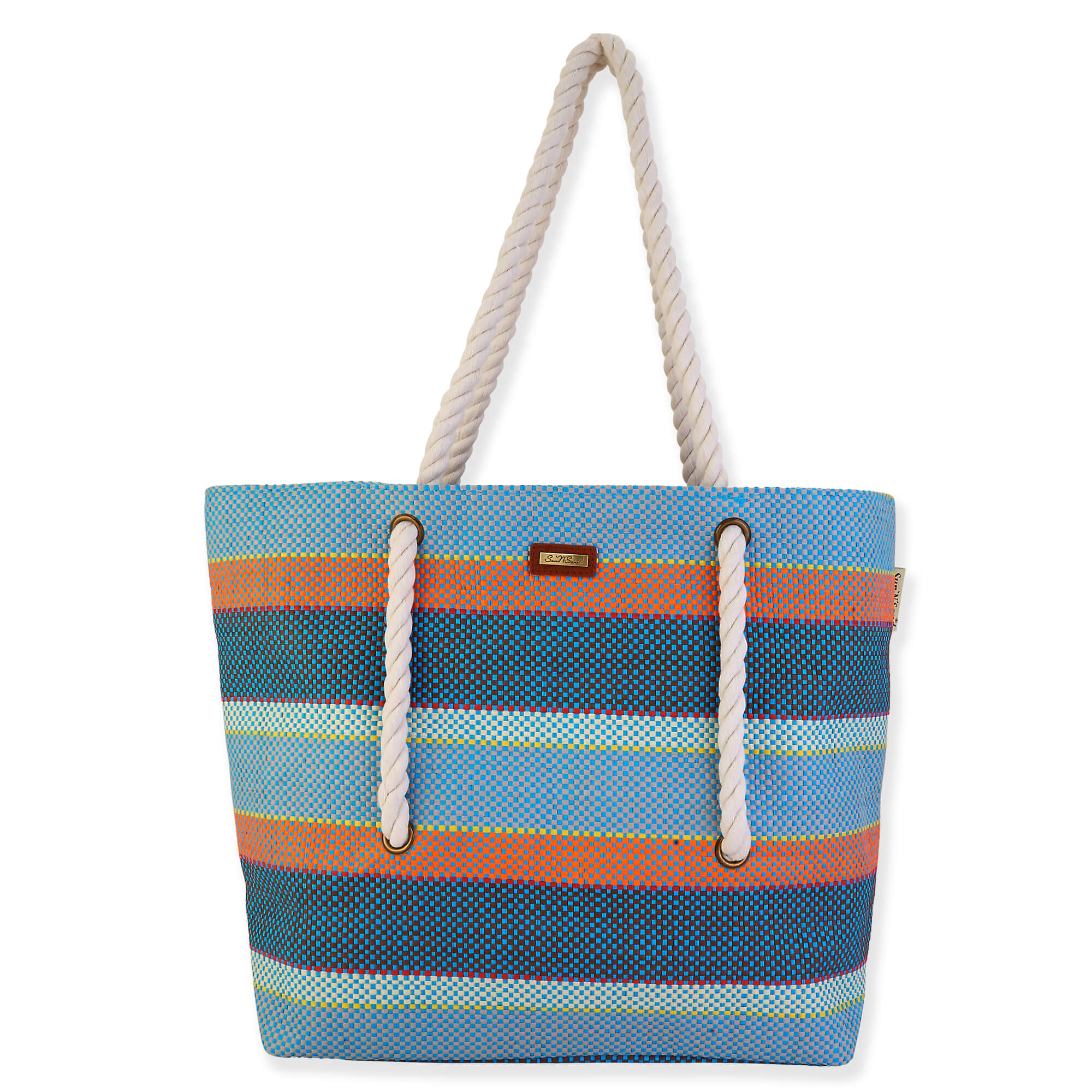 Blue - Beach Casuals Shoulder Tote