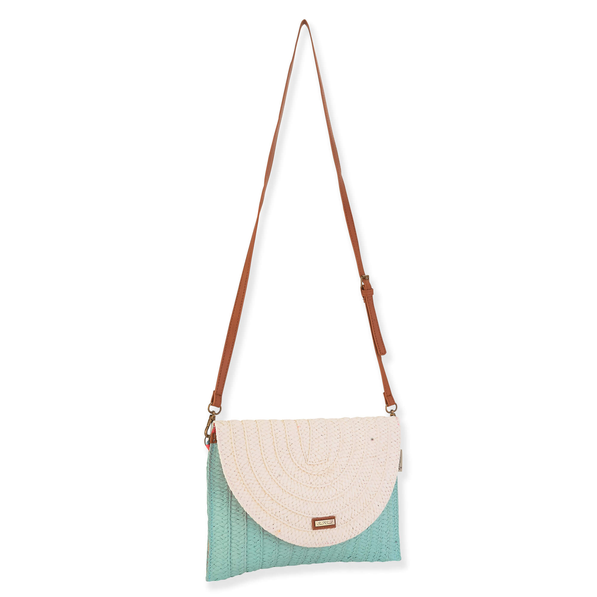 Sea Foam - Natural Straw Crossbody