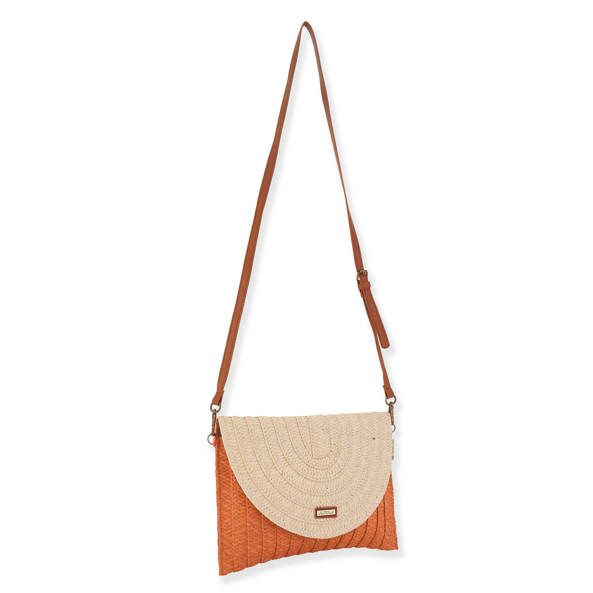 Rust - Natural Straw Crossbody