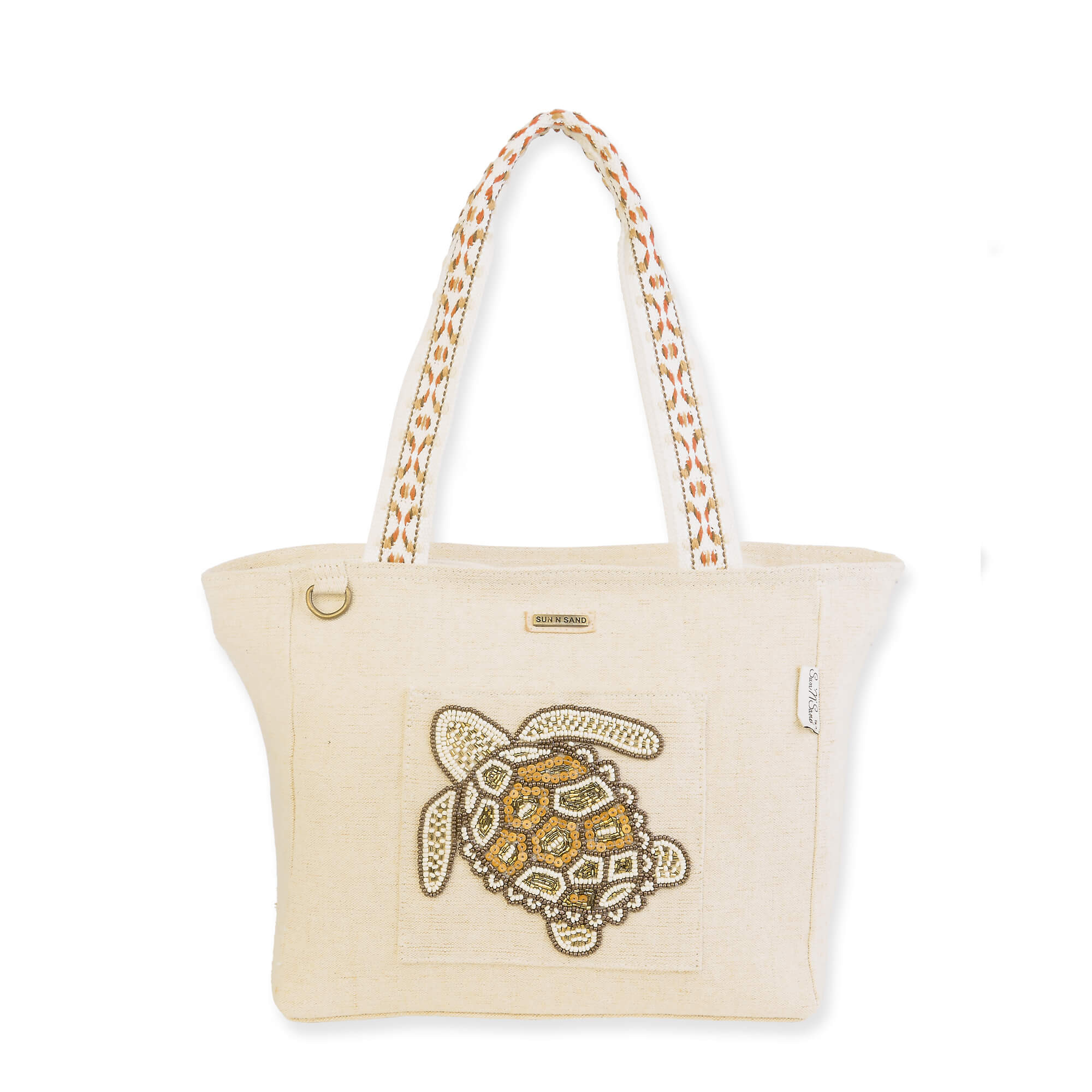 Turtle, Shoulder Tote Beaded Sealife | SNS6700 A