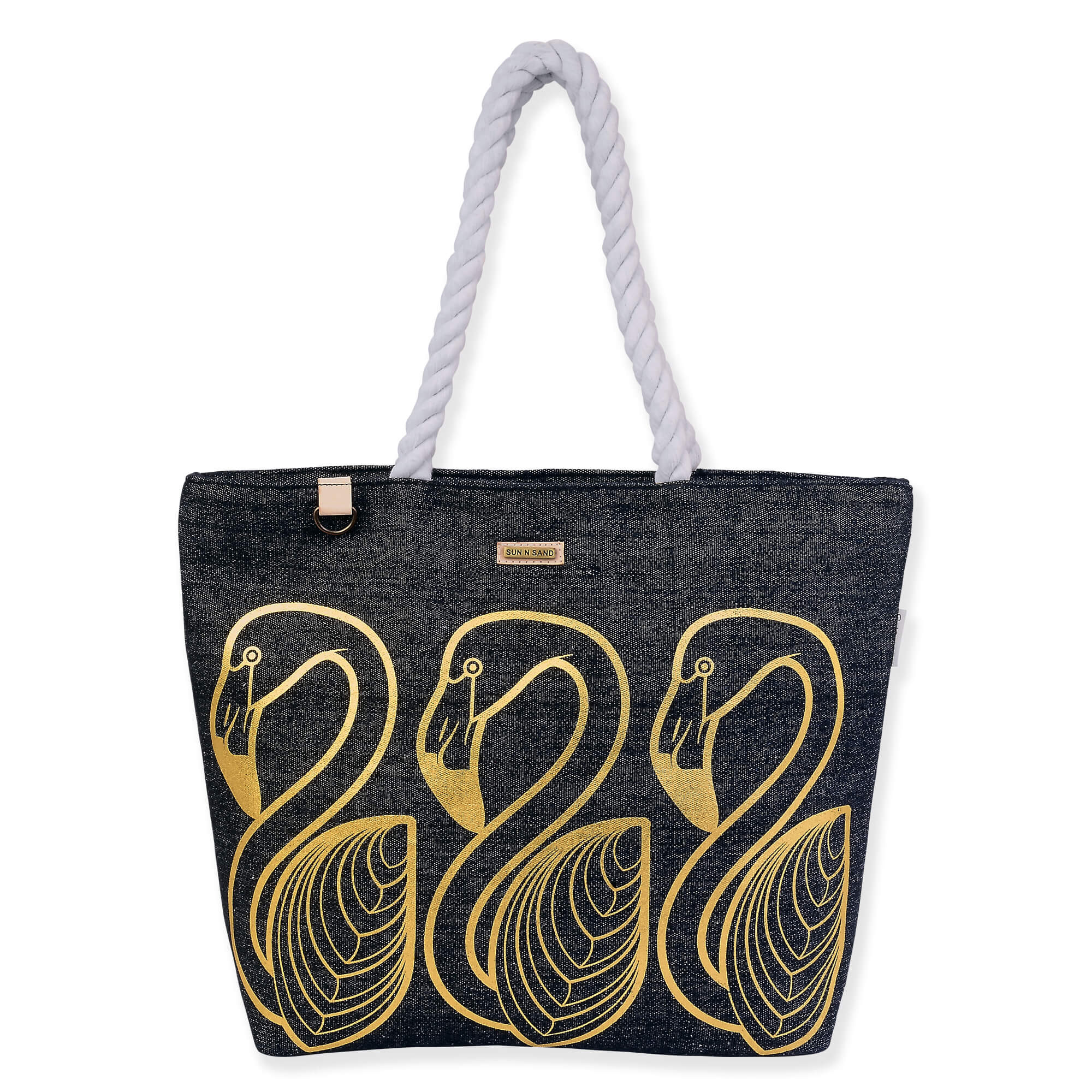 Gold, Shoulder Tote Metallic Flamingo | SNS6873 A