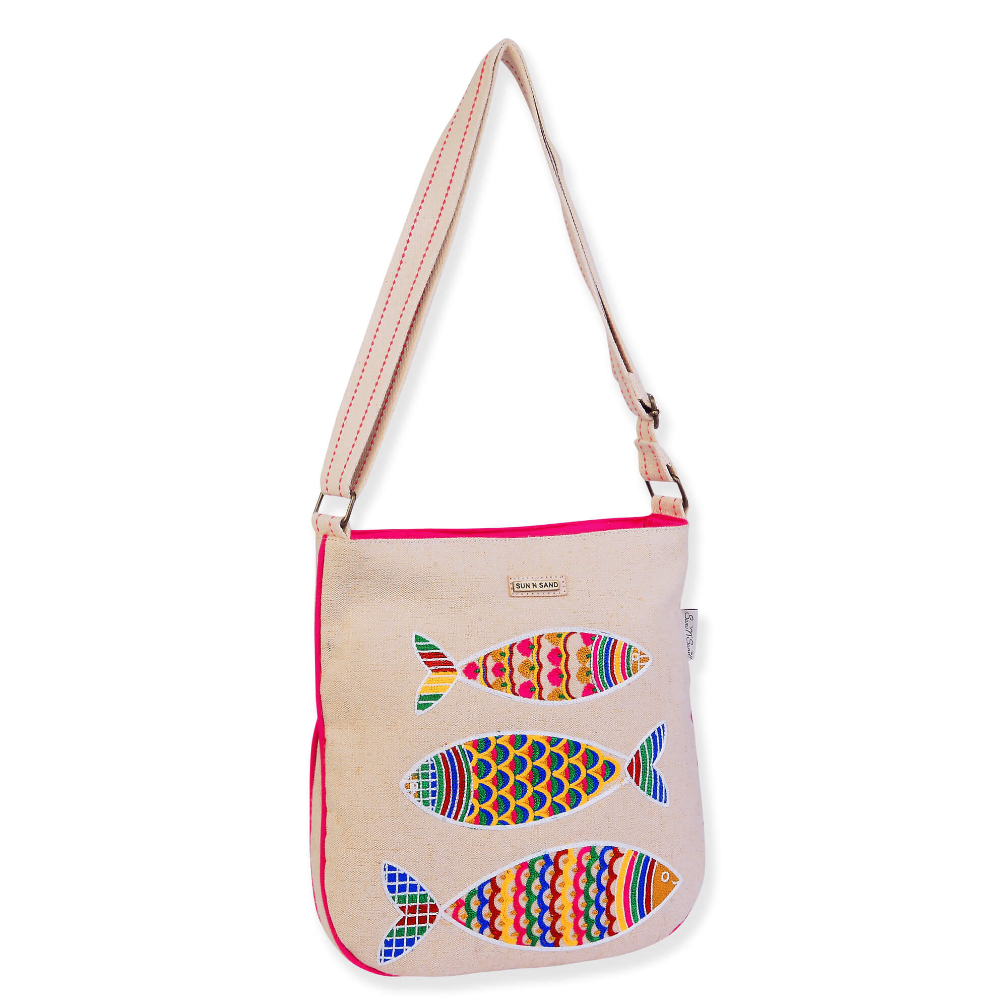 Tri Fish, Medium Crossbody | SNS6891 | Side View