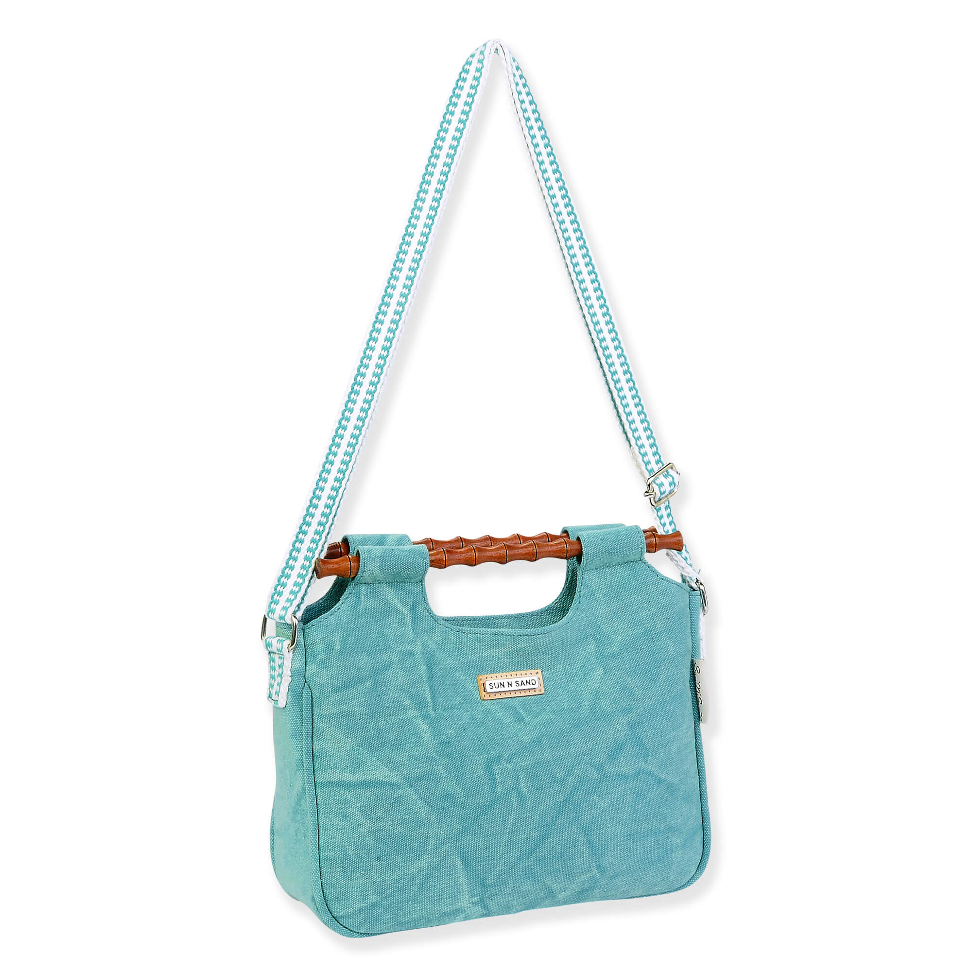 Blue, Crossbody Solid Distress | SNS6900 A | Side View