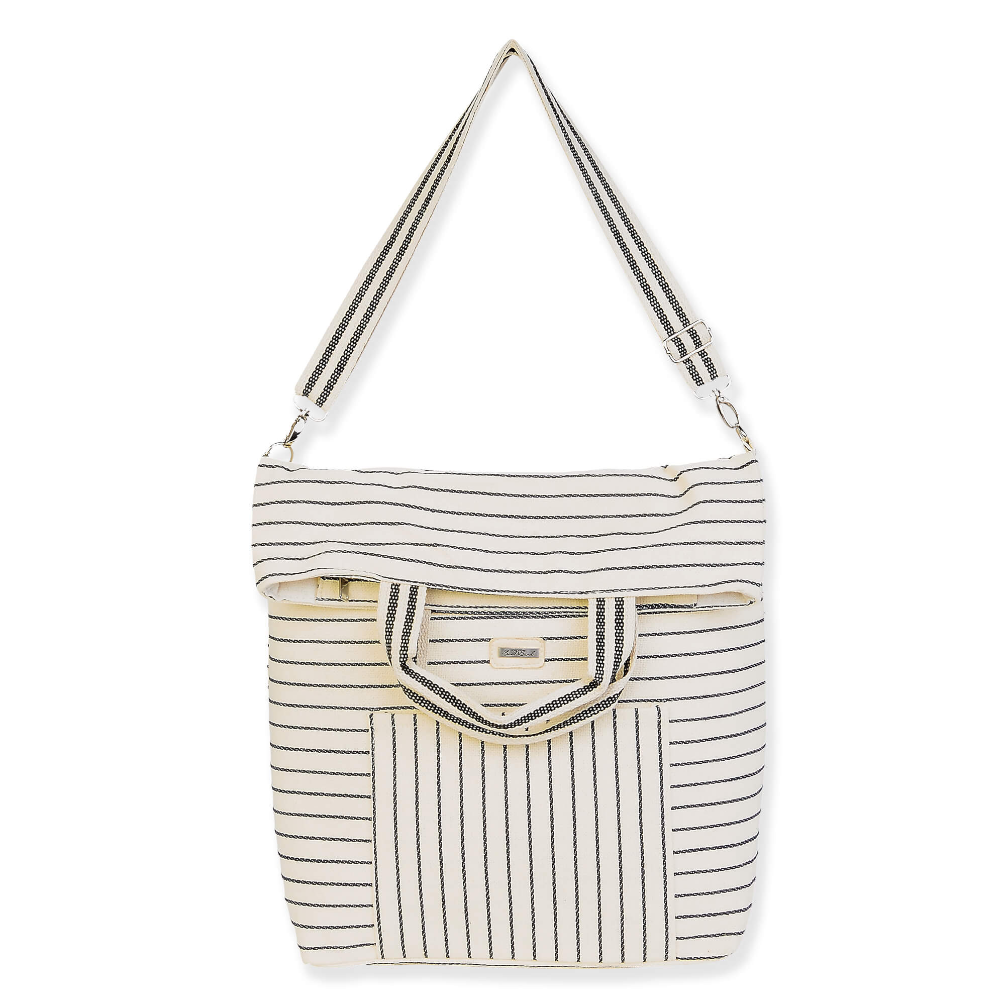 Black, Polyester Shoulder Tote | CE6727 B