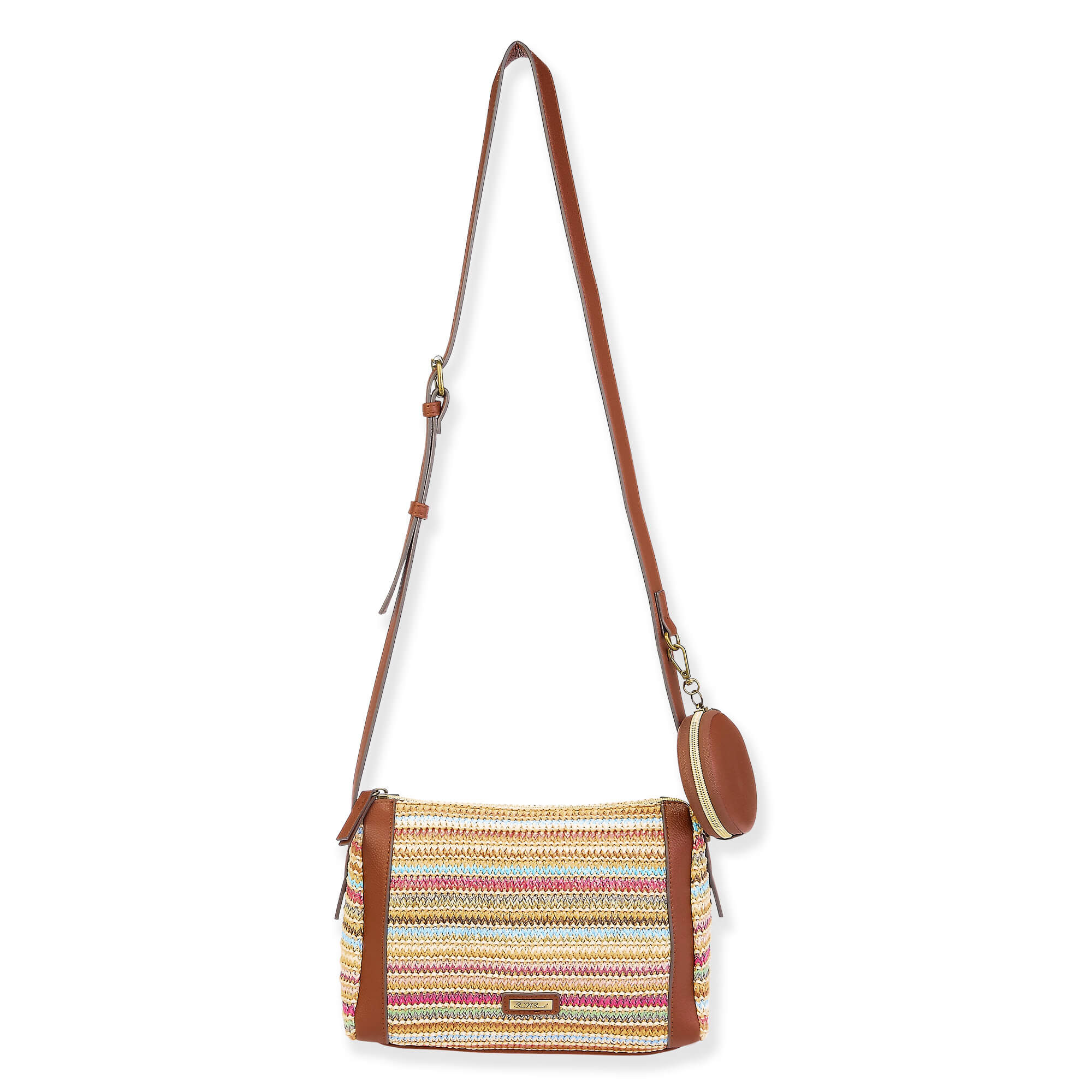 Multi, Poly Straw Crossbody | CE6630 B