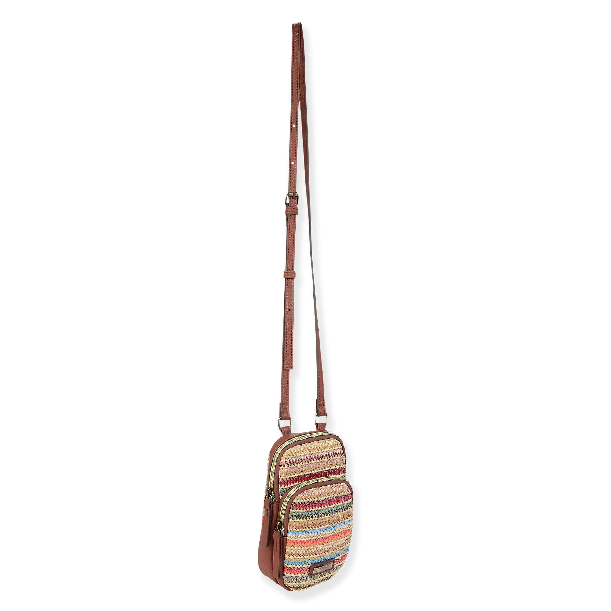 Multi, Poly Straw Crossbody | CE6632 B | Side View