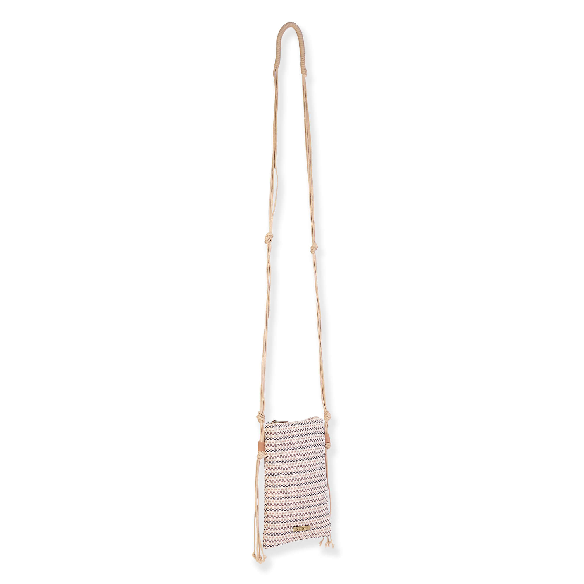 Natural Multi, Poly Straw Crossbody | CE6719 A | Side View