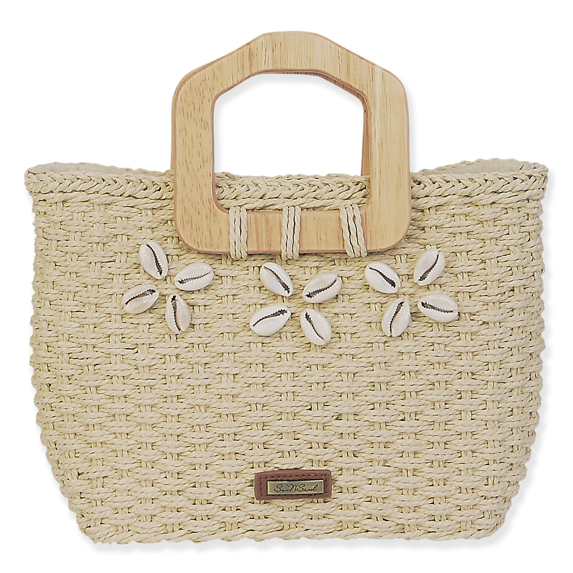 Natural, Paper Straw Medium Tote | CE6643 A