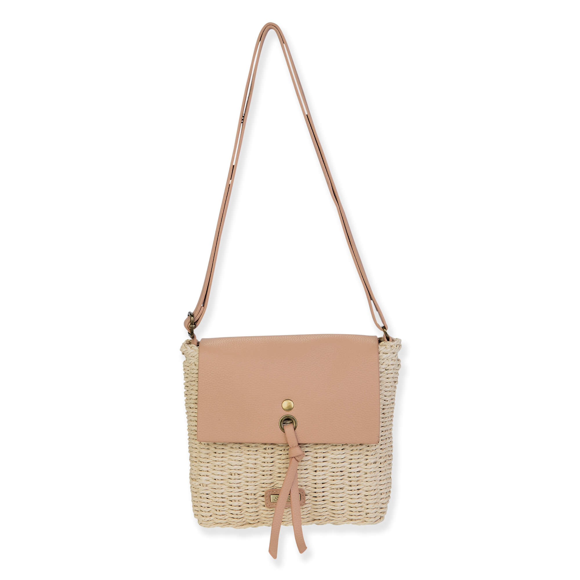 Natural, Paper Straw Crossbody | CE6712 B