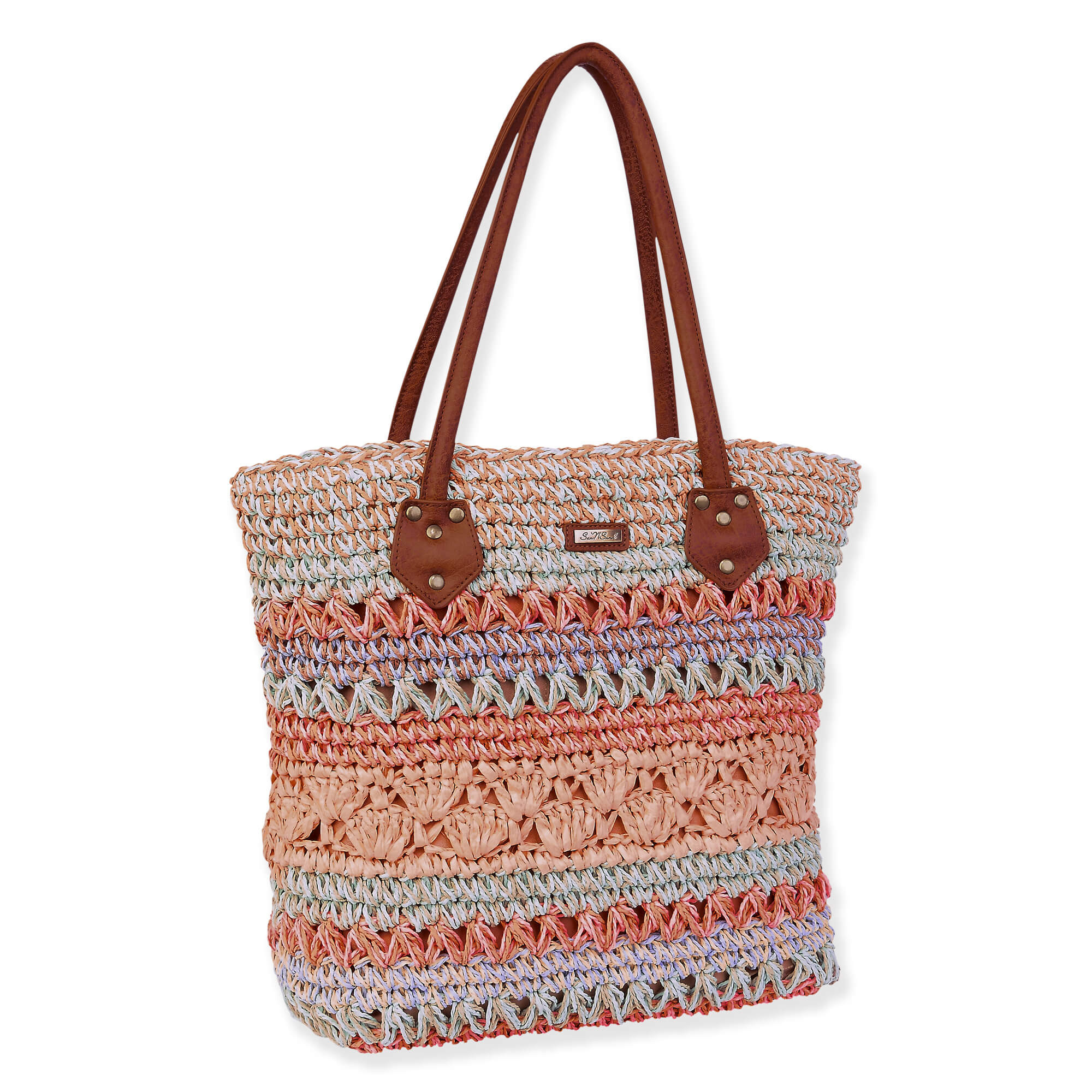 Mint, Paper Straw Handbag | CE6654 B | Side View