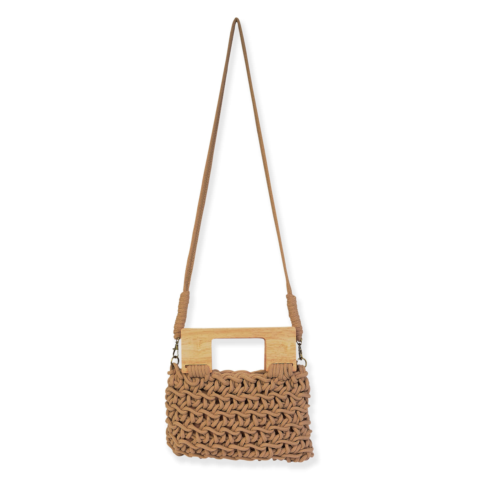 Tan, Cotton Crossbody | CE6650 B
