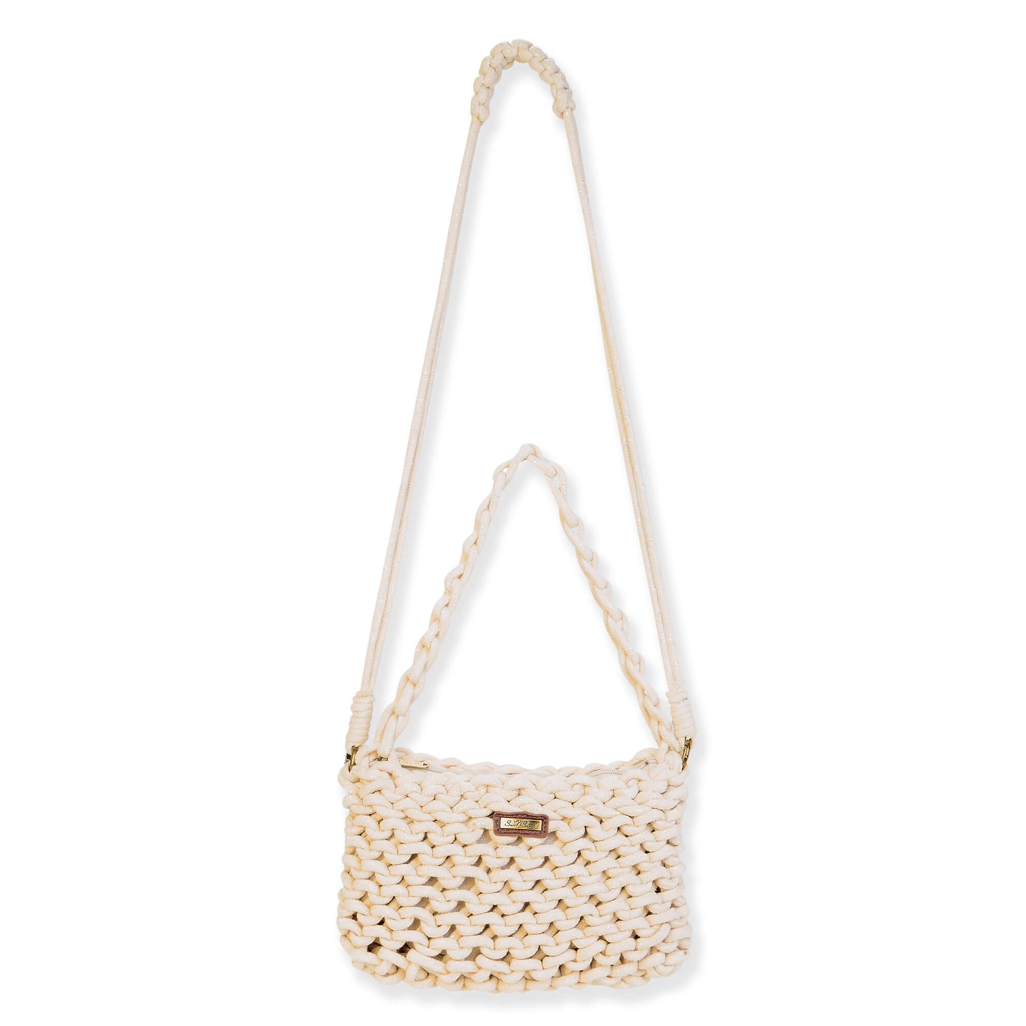 Natural, Cotton Rope Crossbody | CE6715 A