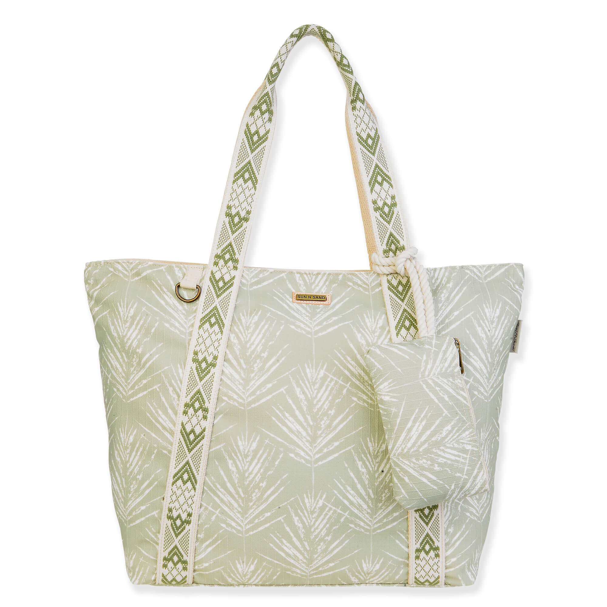 Subtle Summer Palm, Shoulder Tote | SNS6780