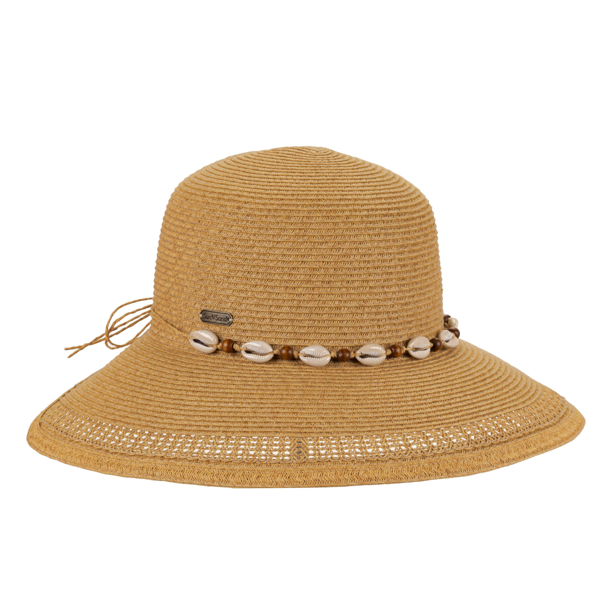 Women's Natural, Paperbraid Backless, Brim 4" | Sun N Sand | HH3239 B