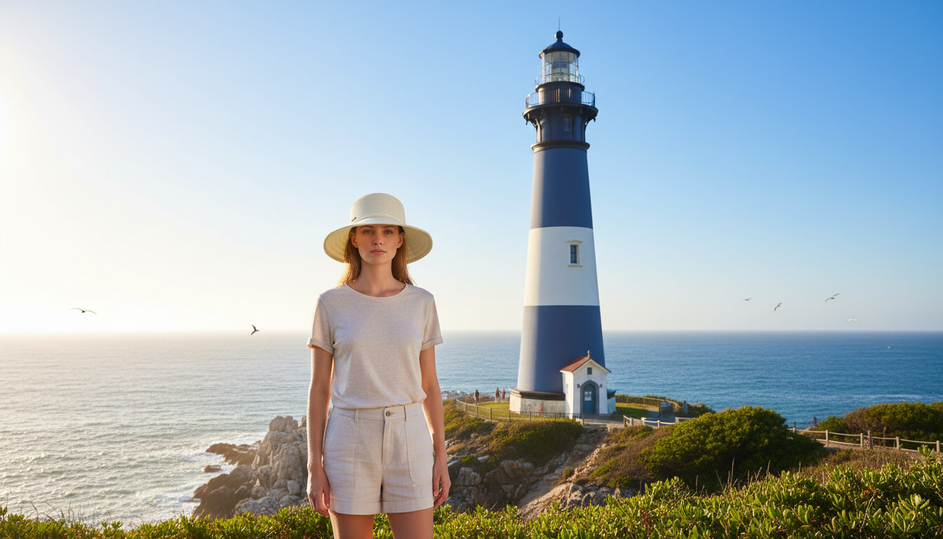 Front angled view of the Sun N Sand backless hat in natural straw, featuring open back cutout and adjustable UPF‑protection design.