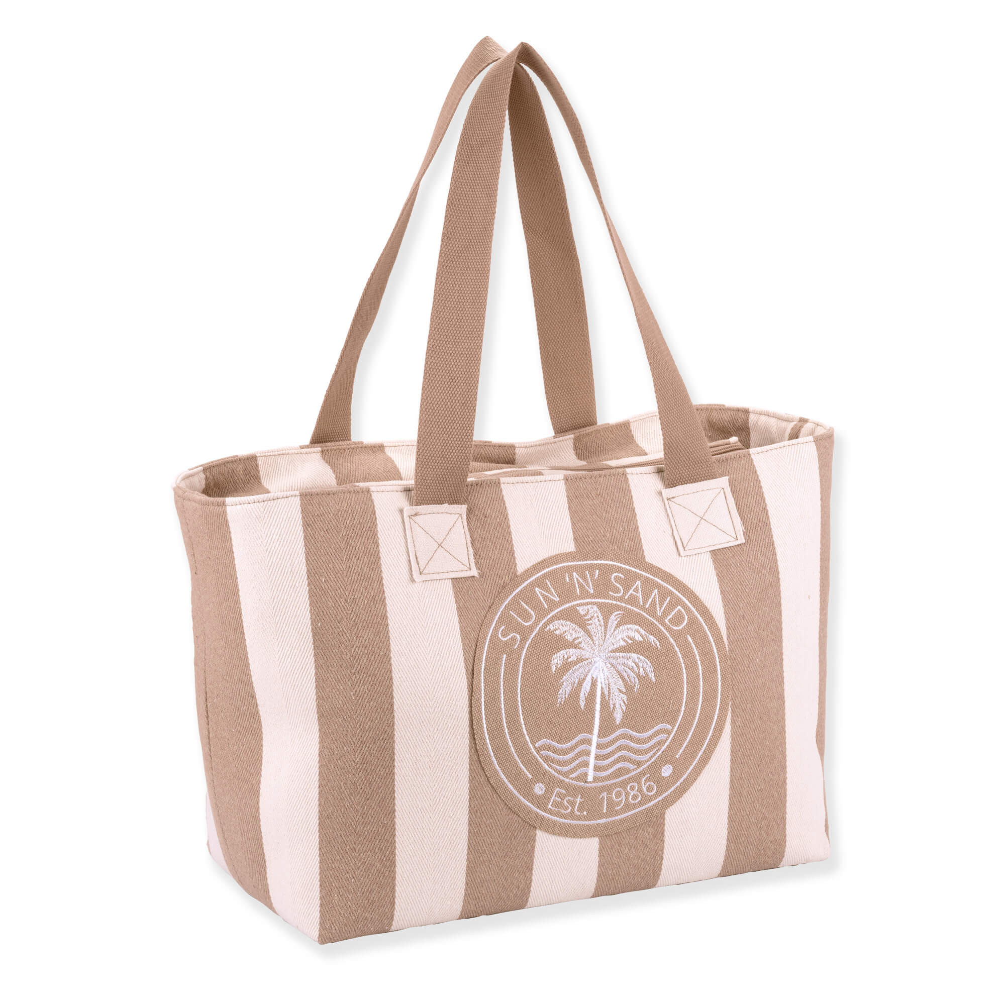 Palm Wave - Shoulder Tote - Sun N Sand - CE6885 A - Side View
