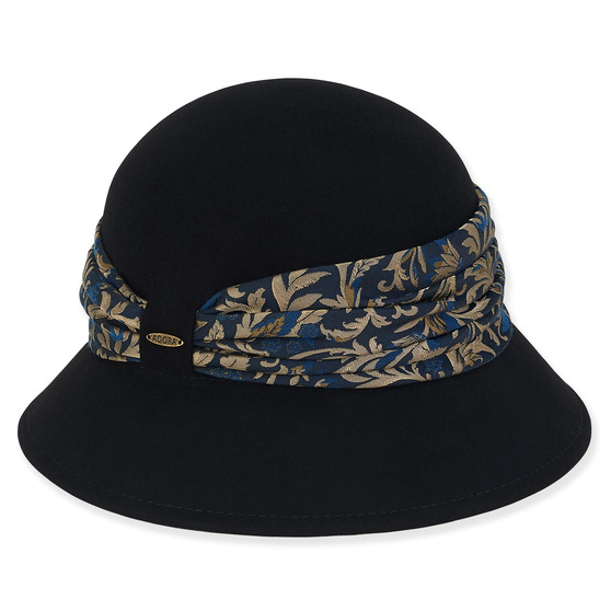 Wool Felt Cloche Hat