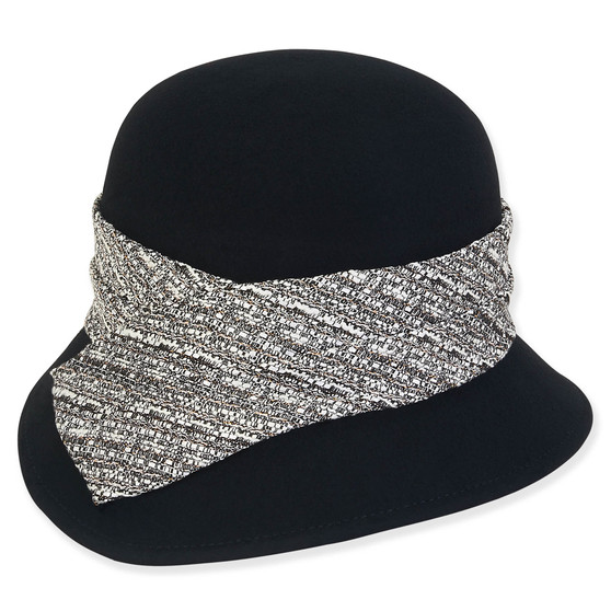 Wool Felt Cloche Hat