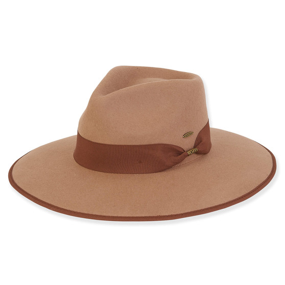 Light Brown Wool Felt Safari Hat