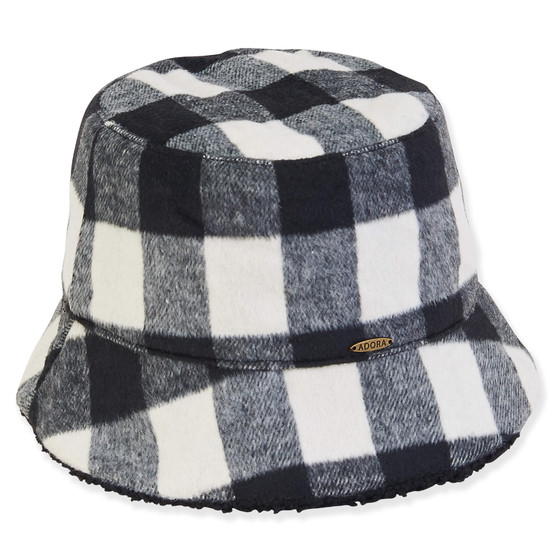 Black Fashion Fabrics Bucket Hat
