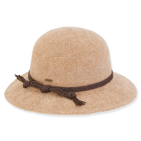 Beige Fashion Fabrics Bucket Hat