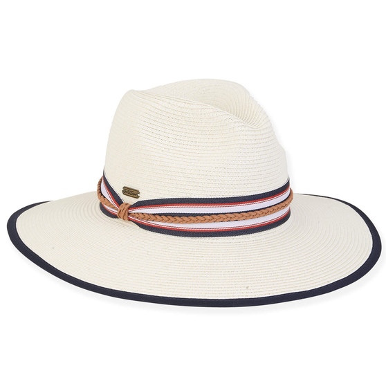 White Paper Straw Safari Hat