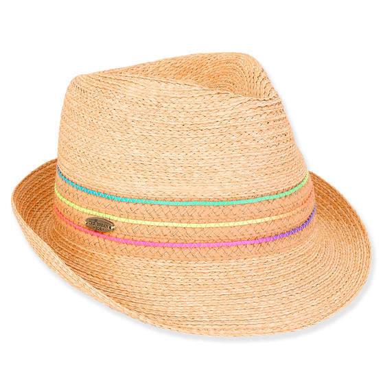 Caribbean Joe Paper Braid Fedora Hat