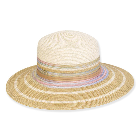 Women's Ecru, Paperbraid Flat Top Floppy, Brim 4" | Sun N Sand | HH3209 A Women's Ecru, Paperbraid Flat Top Floppy, Brim 4" | Sun N Sand | HH3209 A