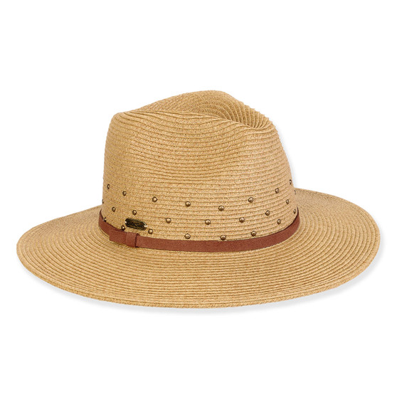 Women's Tan, Paperbraid Safari, Brim 3" | Sun N Sand | HH3271 A