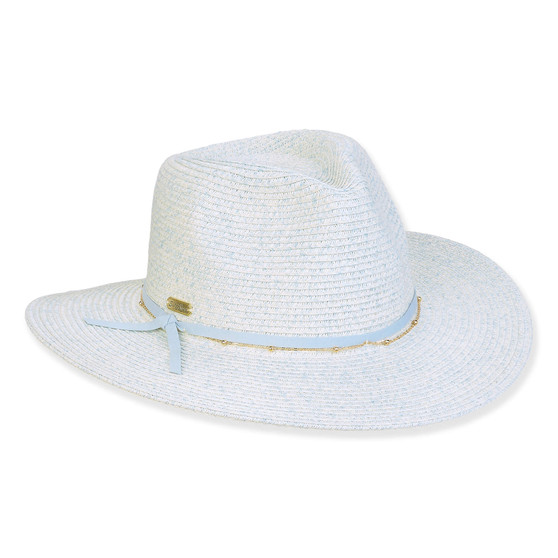 Women's Blue, Paperbraid Safari, Brim 3" | Sun N Sand | HH3273 B