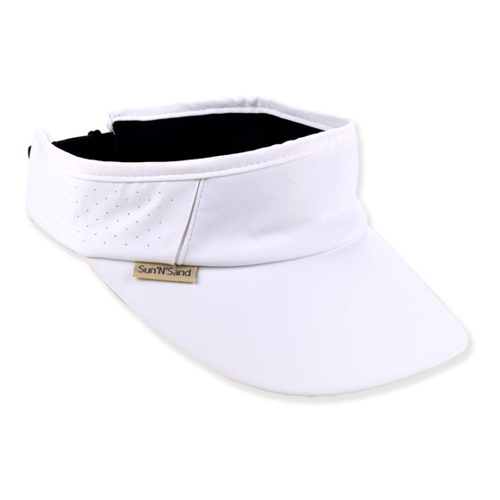 Womens Visor | Adjustable Elastic Metal Sizer | Sunglass Holder | UPF 50+ | Sun N Sand | HH3666 A