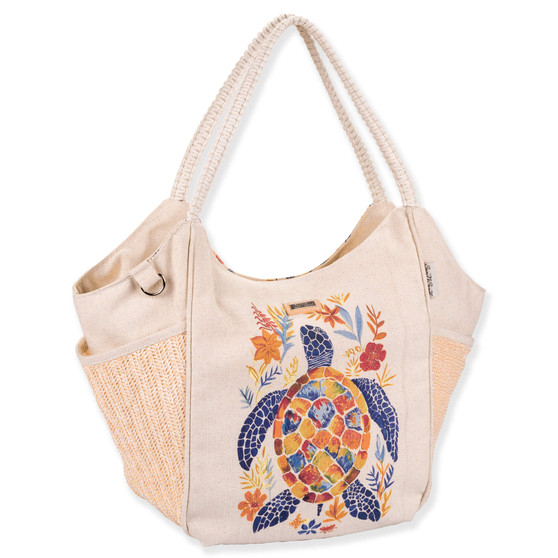 Turtle Mania - Scoop Tote - MHS040 - Side View