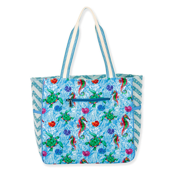 Sealife Turtle - Shoulder Tote - Paul Brent - PB9760 - Back View