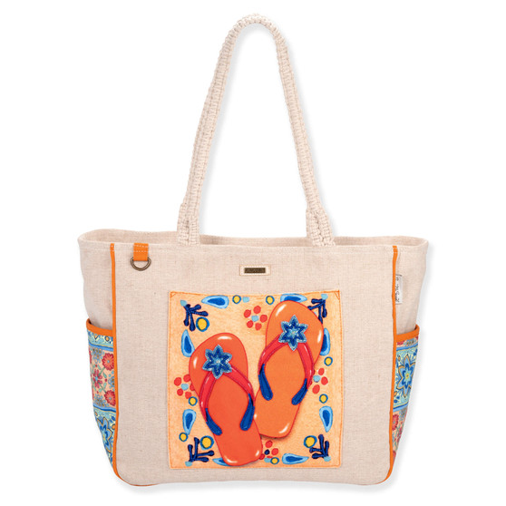 Capri Tile Flip Flops - Shoulder Tote - Andrea Tachiera - AT7690 A