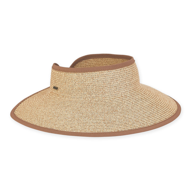 Sun N Sand Paper Braid Rollup Visor HH2352