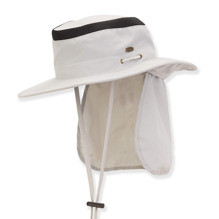 Mens Ivory Nylon Floppy Hat