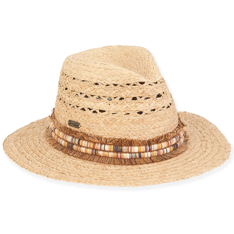 Natural Raffia Safari hat