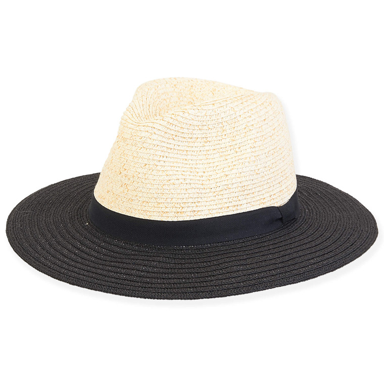 Black Young Girls Paper Straw Safari Hat