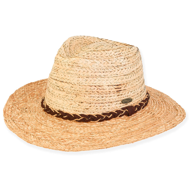 Natural Raffia Safari Hat 