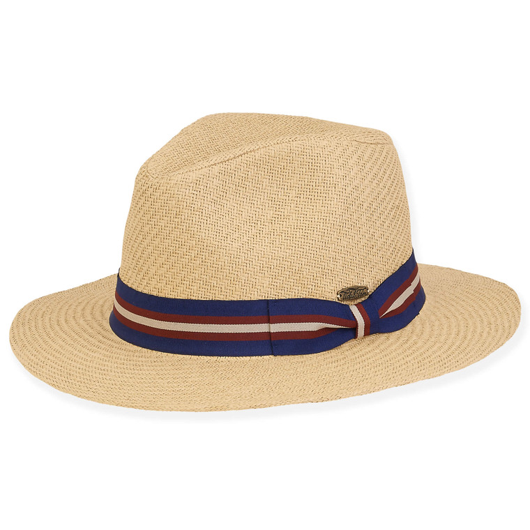 Natural Paper Straw Fedora Hat