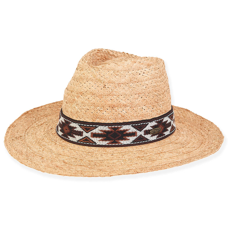 Natural Mens Raffia Safari Hat