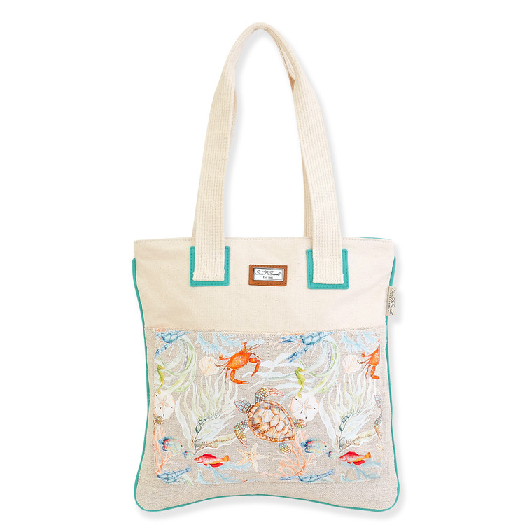 Under The Sea | Artistic Totes Shoulder Tote | Front View