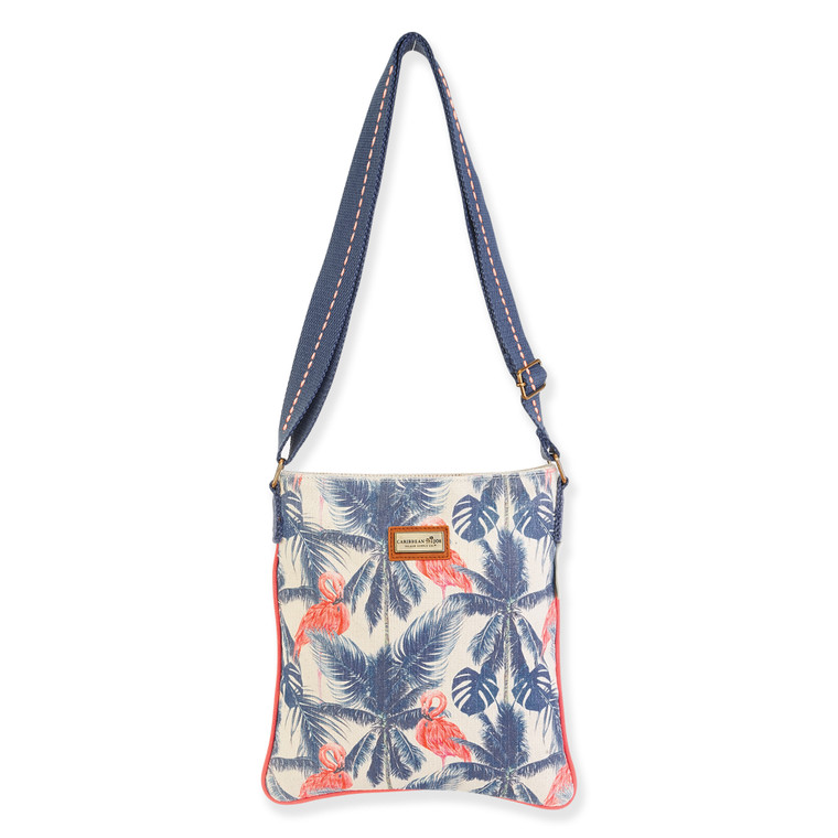 Flamingo Paradise | Artistic Totes N/S Crossbody  | Front View