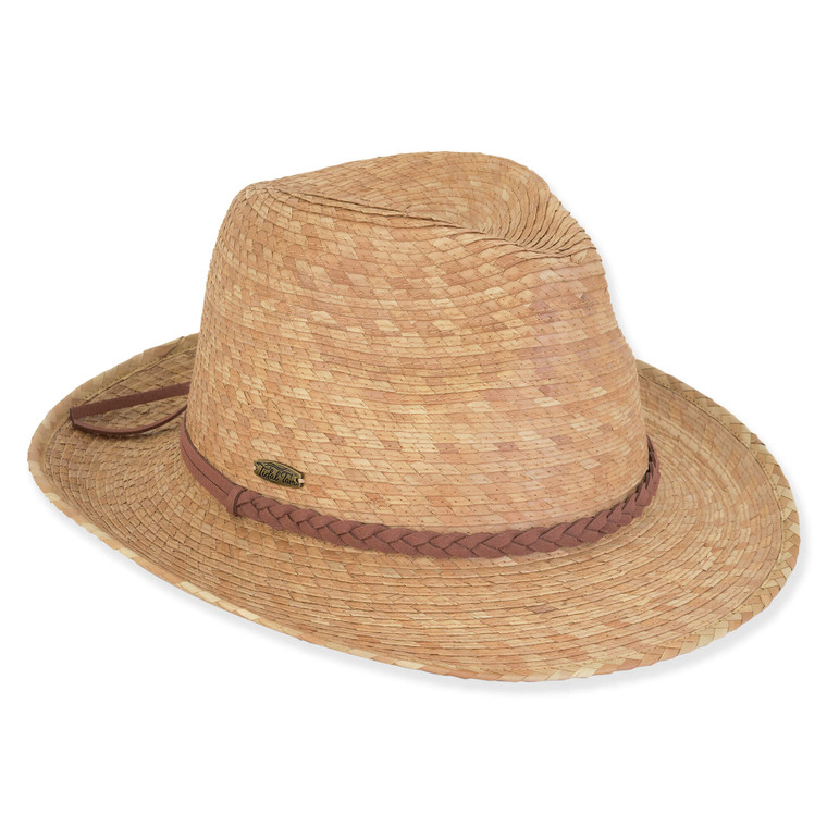 Natural Palm Straw Fedora Hat