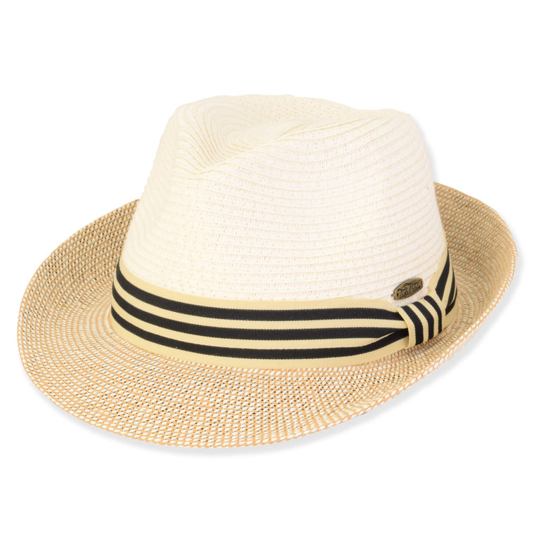 Paper braid Fedora Hat