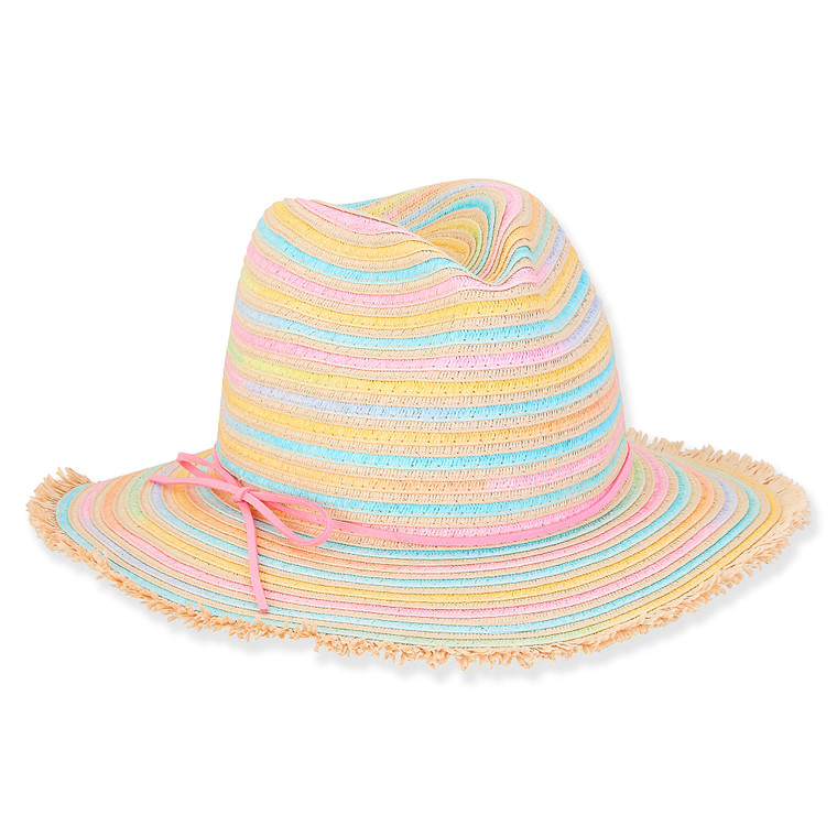 Young Girls Paper Straw Safari Hat