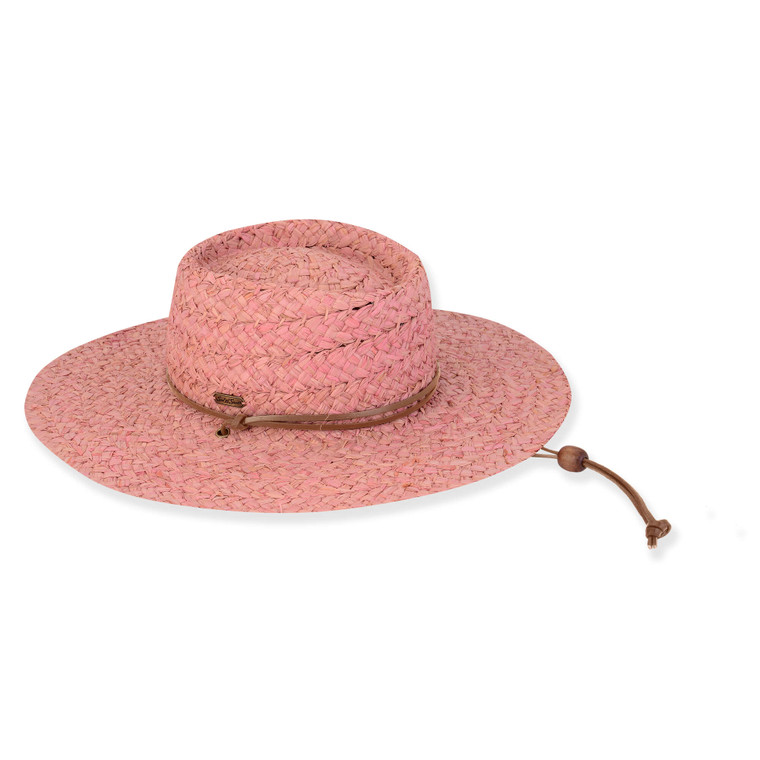 Natural Raffia Gambler Hat