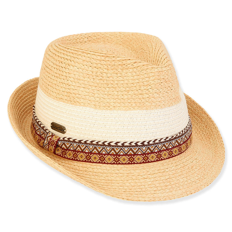 Paper Straw Fedora Hat