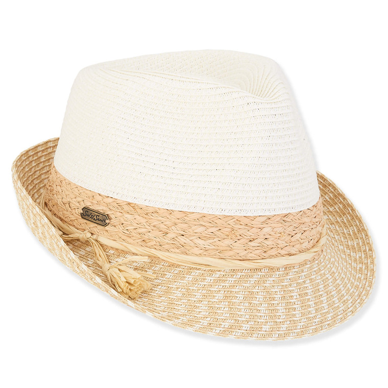 Paper Straw Fedora Hat